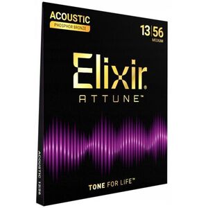 Elixir 21102 ATTUNE Phosphor Bronze 13-56 Medium kép
