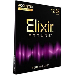 Elixir 21052 ATTUNE Phosphor Bronze 12-53 Light kép
