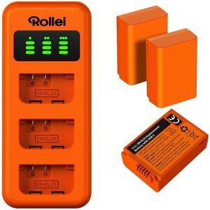 Rollei töltő 3 akkumulátorhoz + 3× EN-EL25 akkumulátor kép