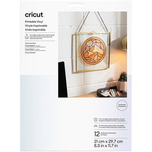 Cricut Printable Vinyl A4, 12 sheets (Transparent) kép