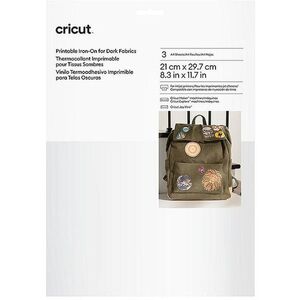 Cricut Printable Iron-On for Dark Fabric A4 - 3 sheets kép