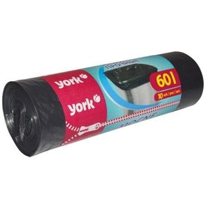 YORK szemeteszsák, vastag, 60 l, 10 db kép