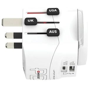 SKROSS PRO Light USB AC45PD - World, UK+USA+AUS/CN, univerzális, földelt, USB A+C, 45 W kép