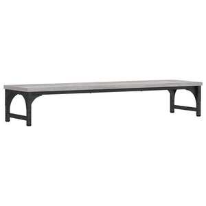 vidaXL szürke sonoma színű szerelt fa monitorállvány 85 x 23 x 15, 5 cm kép