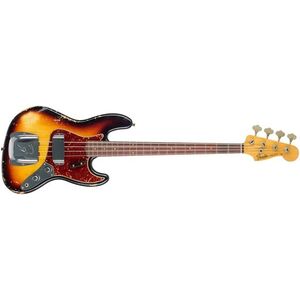 Fender Custom Shop 61 Jazz Bass Heavy Relic 3-Color Sunburst kép