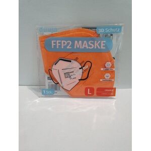 FFP2 szájmaszk, narancs, 1db/csomag - A készlet erejéig kép