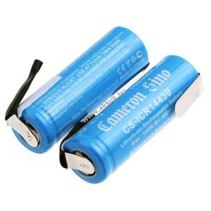Helyettesítő ipari akku 14430 650mAh/2.41Wh 2db/csomag forrfüllel 3.7V kép