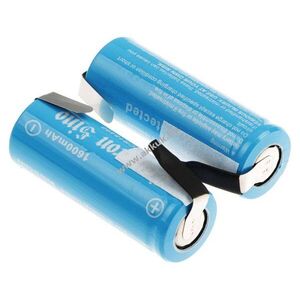 Helyettesítő ipari akku 18490 1600mAh 5.92Wh 2db/csomag forrfüllel 3.7V kép