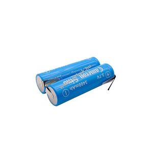 Helyettesítő ipari akku 18650 3400mAh 12.58Wh 2db/csomag forrfüllel Li-Ion 3.7V kép