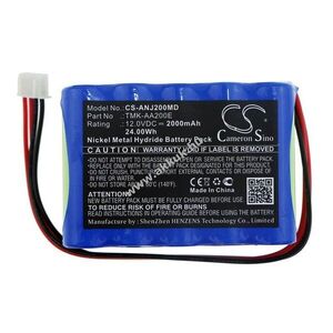 Helyettesítő orvosi eszköz akku Angel AJ5808A TMK-AA200E 2000mAh/24Wh 12V kép