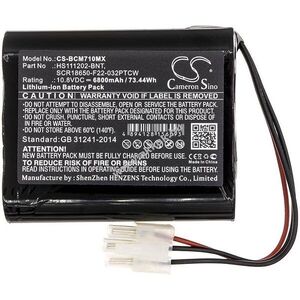 Helyettesítő orvosi eszköz akku Bionet BM7Vet HS111202-BNT 6800mAh 73.44Wh 10.8V kép