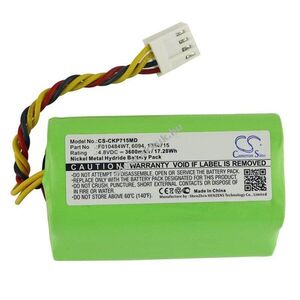 Helyettesítő orvosi eszköz akku Covidien Kangaroo ePump F010484WT 3600mAh 17.28Wh 4.8V kép