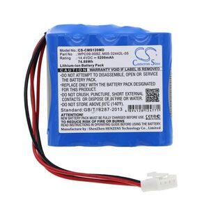 Helyettesítő orvosi eszköz akku CONTEC ECG 1201 WP-18650-14.4-4400 14.4V 5200mAh Li-Ion 74.88Wh kép