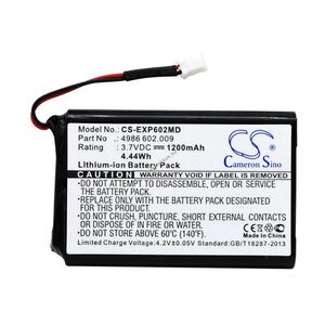 Helyettesítő orvosi eszköz akku Eppendorf Stream 4986 602.009 1200mAh 4.44Wh 3.7V kép
