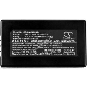 Helyettesítő orvosi eszköz akku GE MAC 400 2047357-001 2200mAh 16.28Wh 7.4V kép