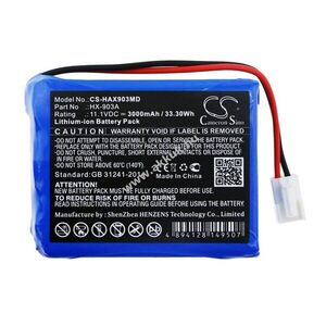 Helyettesítő orvosi eszköz akku HUAXI HX-903A 3000mAh 33.3Wh 11.1V kép