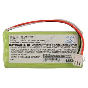 Helyettesítő orvosi eszköz akku Doppler FD390 6HR-4UC 700mAh 6.72Wh 9.6V kép