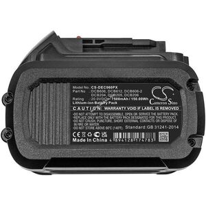 Helyettesítő elektromos szerszámgép akku DeWalt DCB606 20V 7500mAh 150Wh kép
