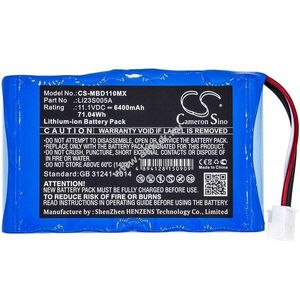 Helyettesítő orvosi eszköz akku Mindray Umec10 LI23S005A 6400mAh 71.04Wh 11.1V kép