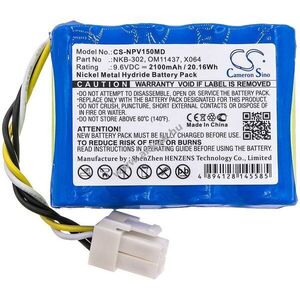Helyettesítő orvosi eszköz akku Nihon Kohden OPV 1500 NKB-302 2100mAh 20.16Wh 9.6V kép
