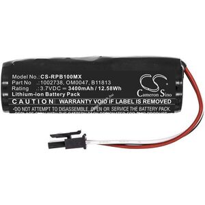 Helyettesítő orvosi eszköz akku Philips Respironics BiliChek 1002738 3400mAh 12.58Wh 3.7V kép