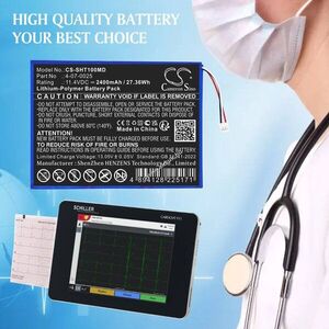 Helyettesítő orvosi eszköz akku Schiller FT1 ECG 4-07-0025 2400mAh 27.36Wh 11.4V kép