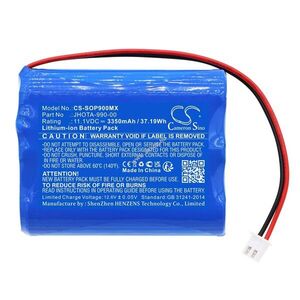 Helyettesítő orvosi eszköz akku Szosen OIP-900 JHOTA-990-00 3350mAh 37.19Wh 11.1V kép