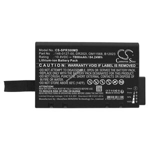 Helyettesítő orvosi eszköz akku Spacelabs ELS5 146-0127-00 7800mAh 84.24Wh 10.8V kép