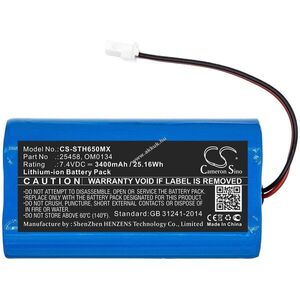 Helyettesítő orvosi eszköz akku SurgiTel Eclipse EHL65/25458 3400mAh 25.16Wh 7.4V kép