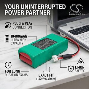 Helyettesítő orvosi eszköz akku SonoScape MySonoU5 BT-14.4V-5.2A 10400mAh 153.92Wh 14.8V kép