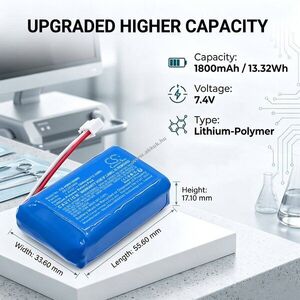 Helyettesítő orvosi eszköz akku Hawkmed HK-100 AEC903466 1800mAh 13.32Wh 7.4V kép