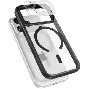 Epico Hero Pro Mag+ Case iPhone 17 Pro Max Qi2 & MagSafe kompatibilis – fekete átlátszó kép