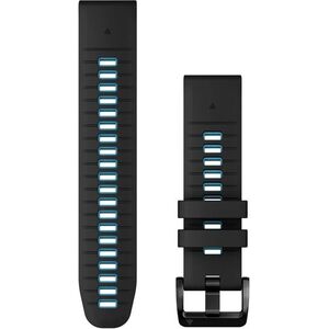 Garmin szilikon QuickFit 22 - Black/Cirrus Blue kép