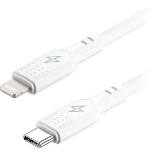 AlzaPower SilkCore USB-C to Lightning MFi, 1 m, fehér kép