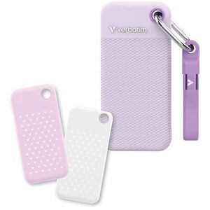 Verbatim Pocket SSD 1TB, lila + 2× gumitok kép