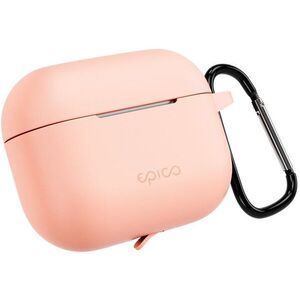 Epico AirPods Pro 3 rózsaszín szilikon tok + karabiner kép