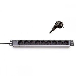 KE-Line 19" Elosztópanel - 9x250V - 1U kép