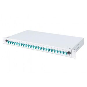 DIGITUS DN-96332/3 19" 1U 24xLC duplex OM3 toldóval pigtaill... kép