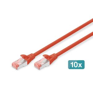 DIGITUS DK-1644-030-R-10 Cat.6 S/FTP LSZH 3m piros patch kábel 10... kép