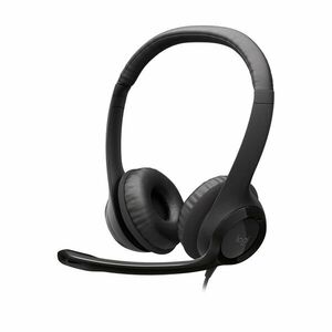 Logitech 981-000406 Fejhallgató 2.0 - H390 USB Mikrofonos, Fekete kép
