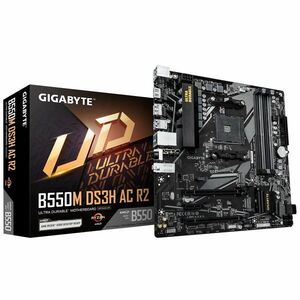GIGABYTE B550M DS3H AC R2 alaplap AMD B550 AM4 foglalat Micro ATX kép