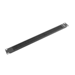 Lanberg AK-1101-B 19" 1U fésűs fekete kábelbevezető panel kép