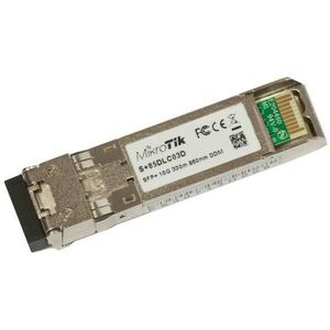 MikroTik S+85DLC03D 10G LC Multi Mode 300m SFP+ modul kép