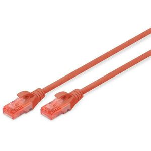 DIGITUS CAT6 Patch Kábel - Piros - 0, 5m kép