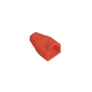 RJ45 csatlakozóburkolat, piros, 100 db-os csomag, piros kép