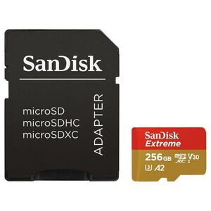 SanDisk microSD Extreme 256GB memóriakártya, 190 MB/s (SDSQXAV-25... kép