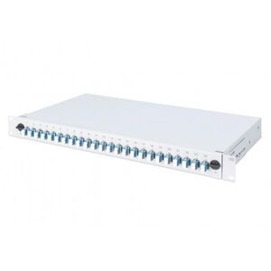 Digitus FO splice box, 1U, equipped, 24x LC DX, OM4 (DN-96332-4) kép