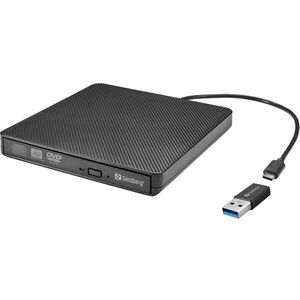 Sandberg külső meghajtó, usb-c/a dvd drive 136-62 kép