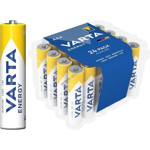 Varta Energy LR03/AAA (mikro) elem 1, 5V 24db/csomag 4103 alkáli-mangán kép