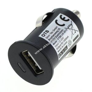 OTB USB-s autós töltő , fekete, 1A - A készlet erejéig kép